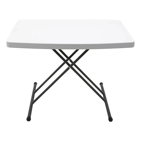 Mesa Multifuncional Plegable 76 X 50 Altura Ajustable Blanca