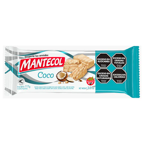 Mantecol Coco Edición Limitada Libre De Gluten 111 Gr