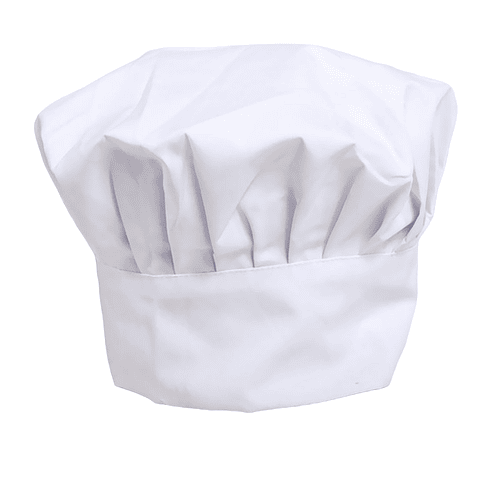 Gorro De Chef O Cocina Blanco Tipo Champiñon Frances