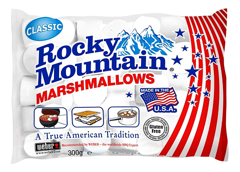 Marshmallows Clásicos  Rocky Mountain Tamaño Regular 300g