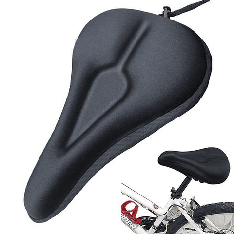 Forro Asiento De Bicicleta Cubre Sillin De Gel Maxima Comodidad