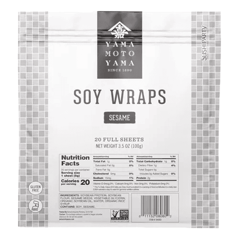 Envoltura | Hoja De Soya Sésamo Yama Moto 100g