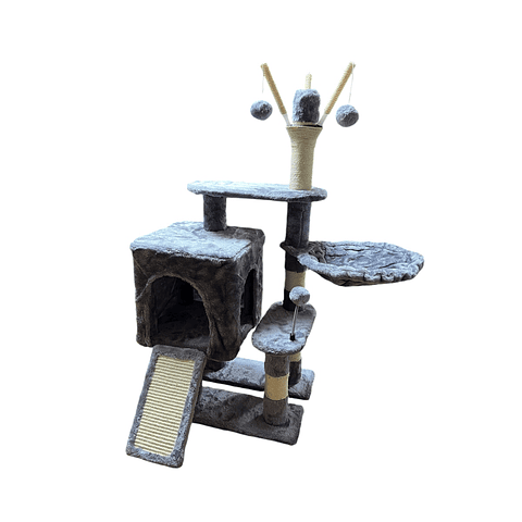 Torre Arbol Casa Rascador Juguete Gatos Terciopelo