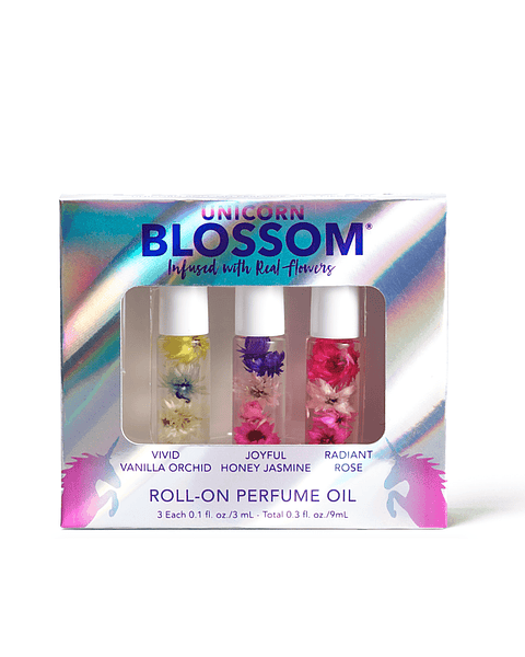 Set 3 Mini Roll on Perfume Flores