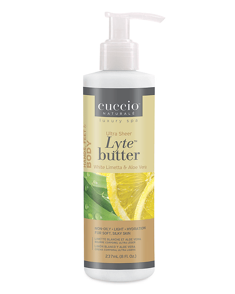 Manteca de limetta y aloe vera blanca 8 oz