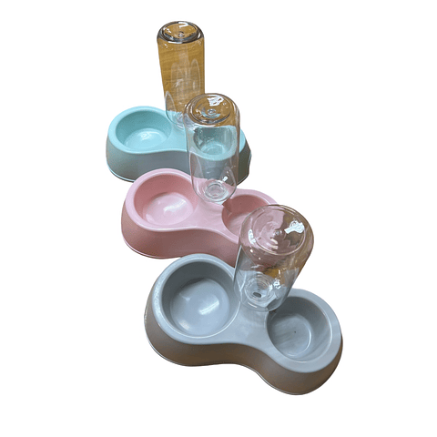 Dispensador Agua Mascotas Perro Gato Doble Automatico