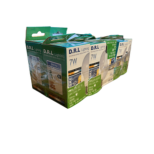 Pack x 10 Ampolletas Led A55 | 7w E27 Luz Blanca