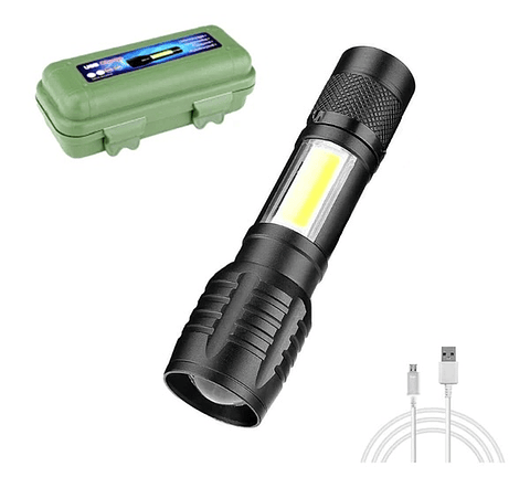 Mini Linterna y Lampara Led Tactica Recargable Usb