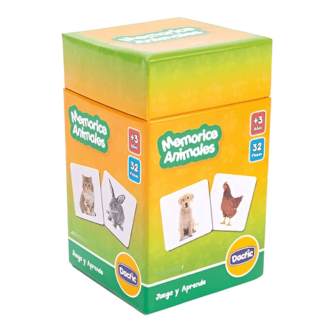 Juego de Mesa Memorice Animales Carton Dactic