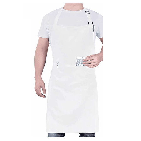 Pack X 4 Pecheras Blancas Chef Cocina