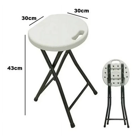 Piso Banco Silla Taburete 46cm Plegable Plástico Eventos