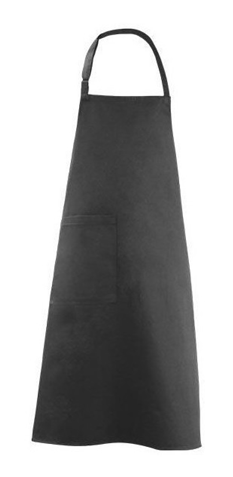 Pack 3 Pecheras O Delantal Negro Chef Con Bolsillo