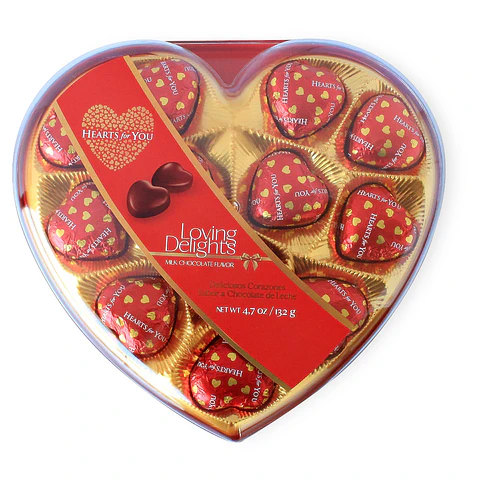 Bombones De Chocolate Hearts For You Loving Delights 12un