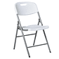 Set X4 Sillas Plegables De Plastico Para Fiestas Y Eventos Color Blanco - Miniatura 4
