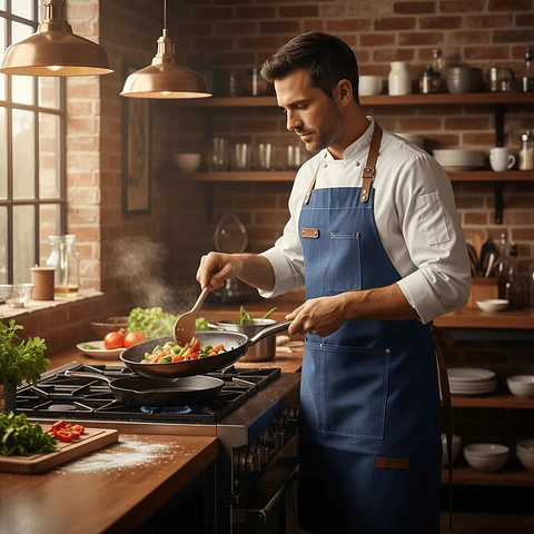 Pechera Urbana Jeans Azul Cocina | Salon | Parrilla