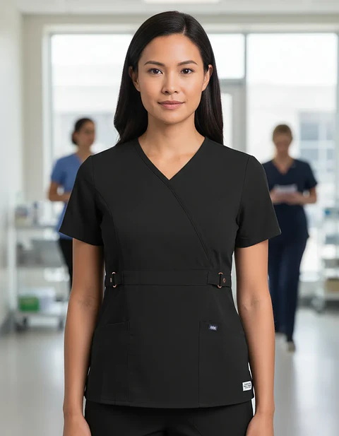 Conjunto Polera Y Pantalón Clinico Negro