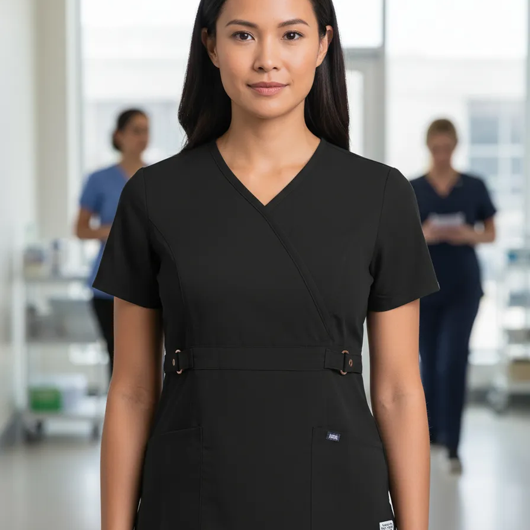 Conjunto Polera Y Pantalón Clinico Negro 2