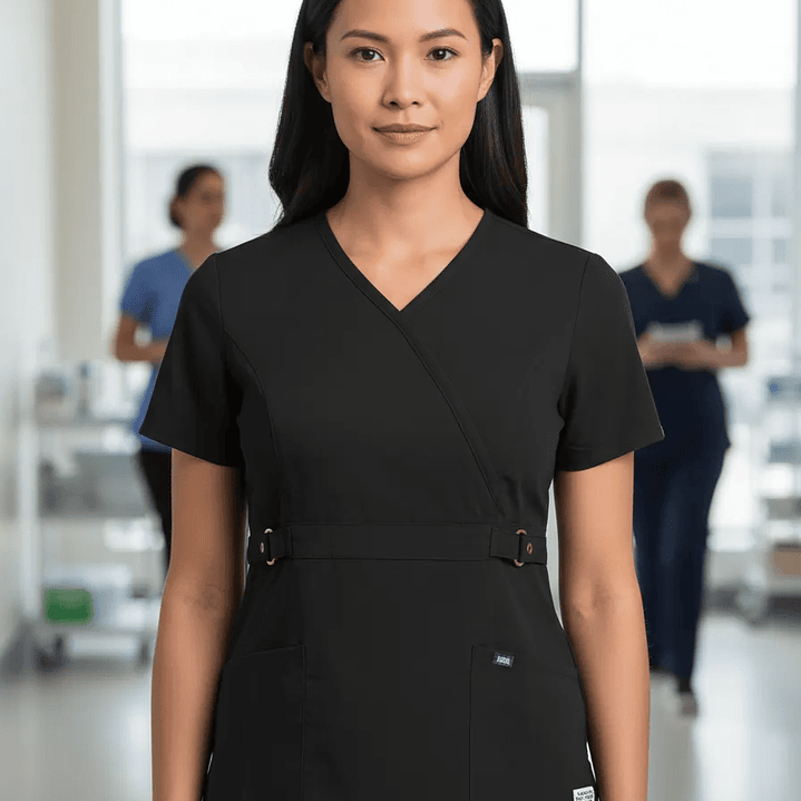 Conjunto Polera Y Pantalón Clinico Negro 2