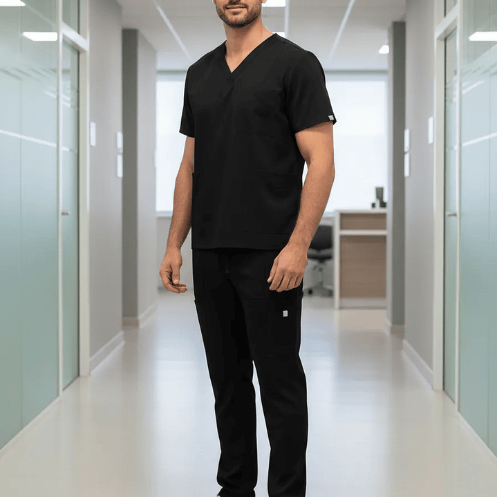 Conjunto Clinico Uniforme Completo Médico Hombre 1