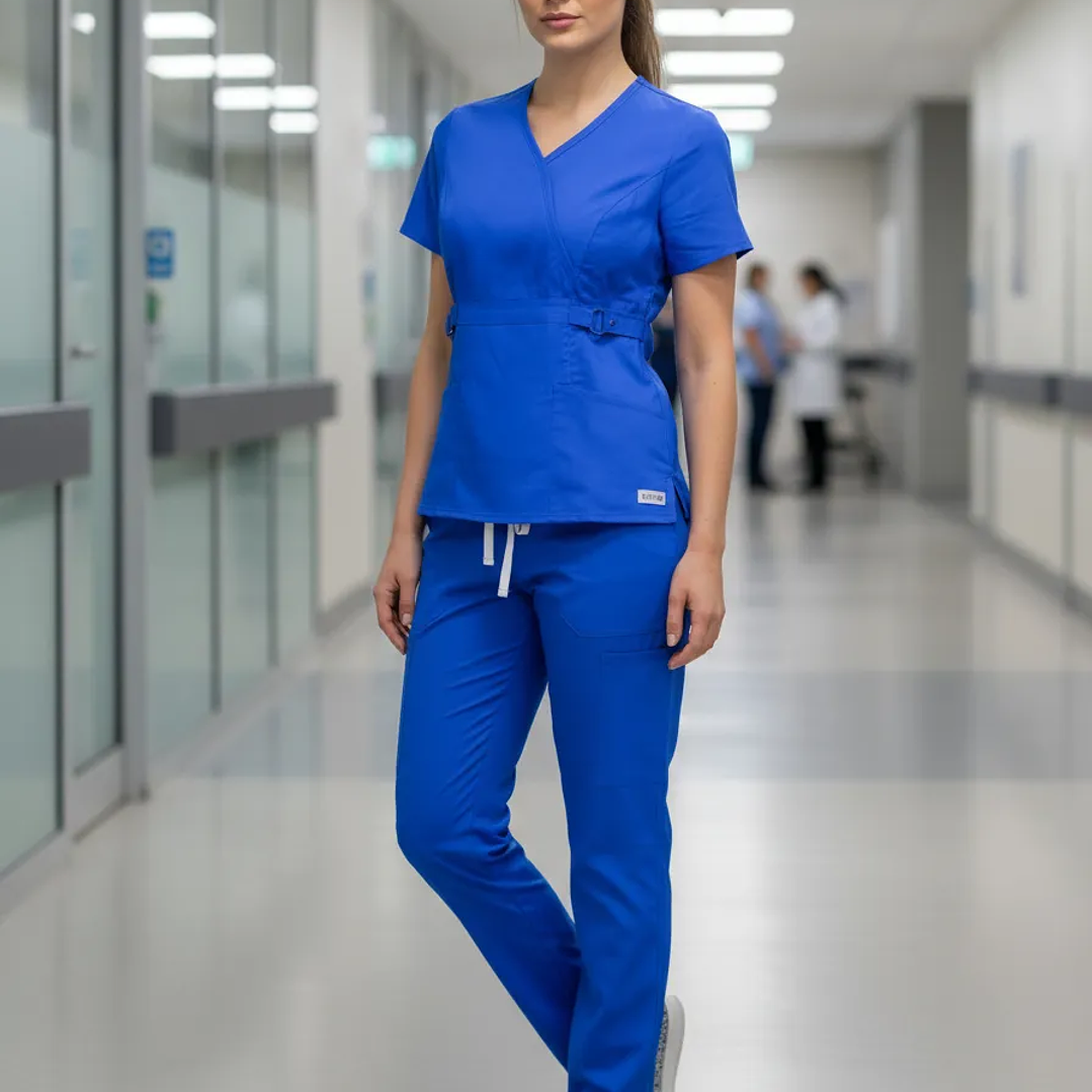 Conjunto Polera Y Pantalón Clinico Azul Real | Royal Blue 1