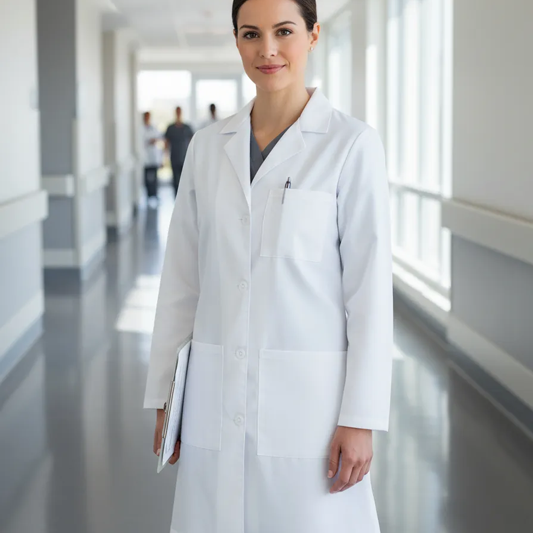 Delantal Clínico O Médico Largo Mujer 1