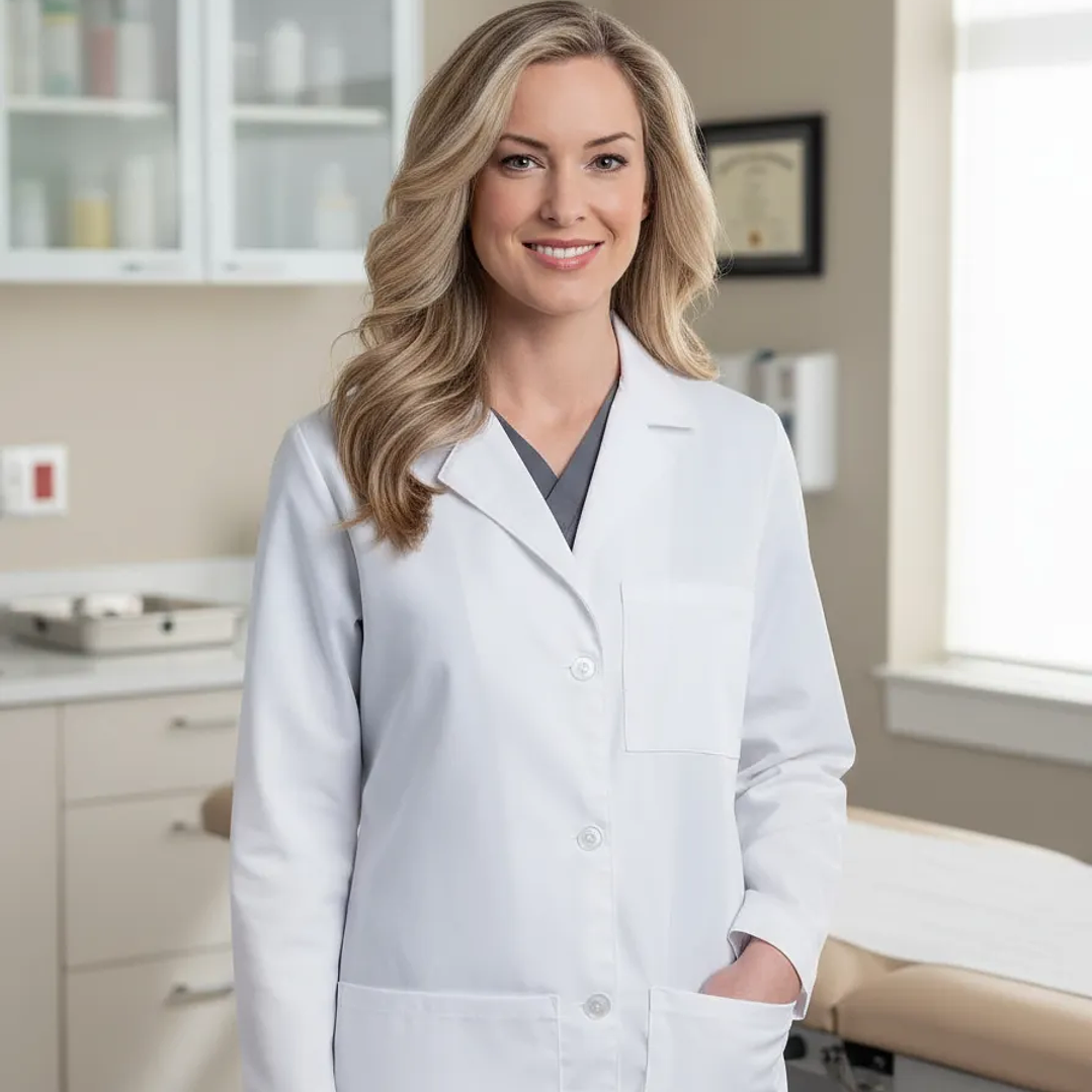 Delantal Clínico O Médico Largo Mujer 2