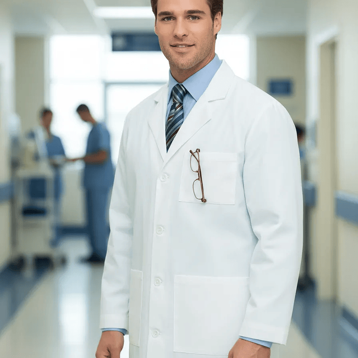 Delantal Clínico O Médico Largo Hombre 3