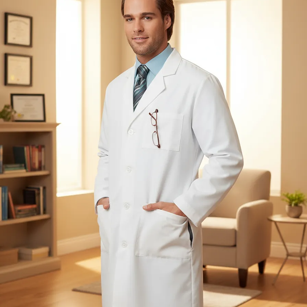 Delantal Clínico O Médico Largo Hombre 1