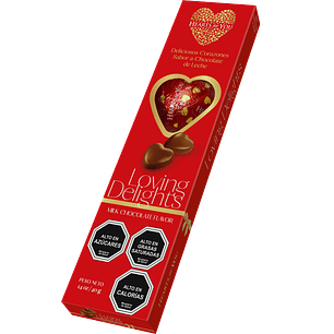 Bombones Corazon Sabor A Chocolate De Leche Romantico