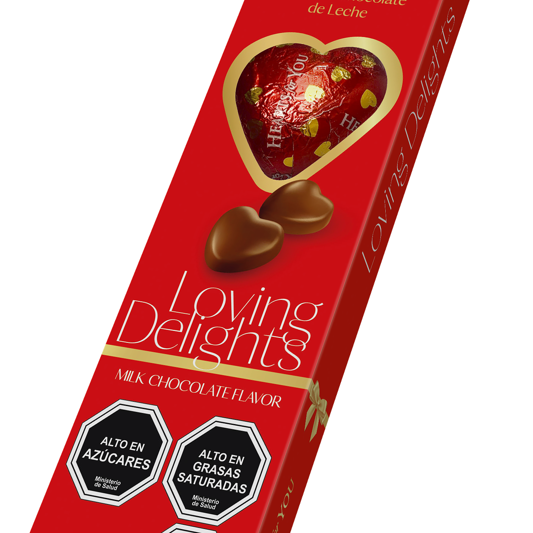 Bombones Corazon Sabor A Chocolate De Leche Romantico 1