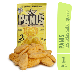 Panis 20g Sabor Queso Snack Saludable Fuerza Natural