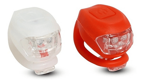 Pack 2 Luces Led Silicona Bicicleta Mtb Ciclismo