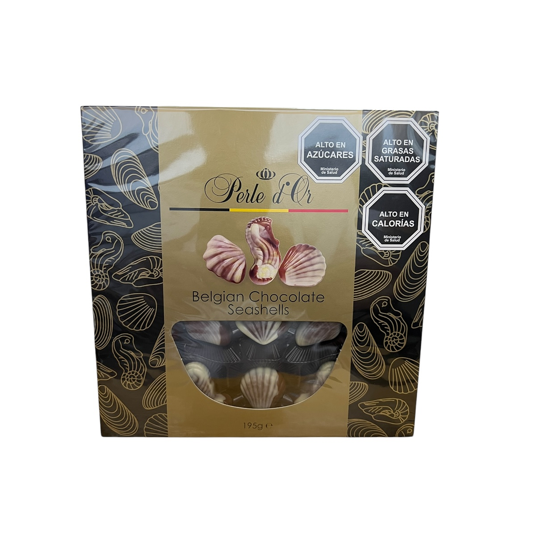 Bombones De Chocolates Belgian Seashells Perle d'Or 195G 1
