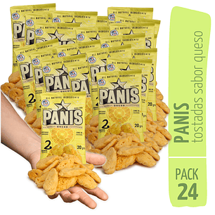 Panis 20g Sabor Queso Snack Fuerza Natural Pack x24