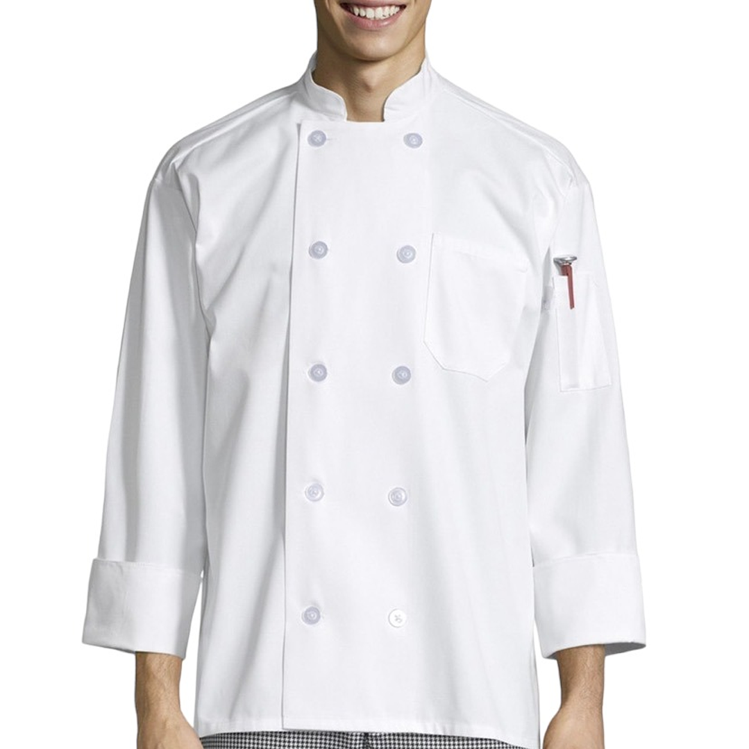 Chaqueta De Cocina Chef Botón Seguridad 2