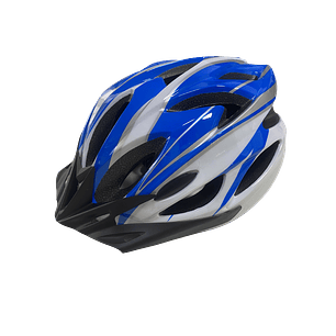 Casco Bicicleta MTB Liviano Azul + Lentes