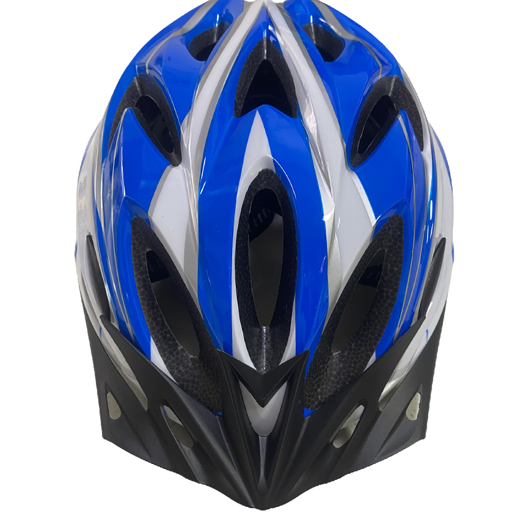 Casco Bicicleta MTB Liviano Azul + Lentes 3
