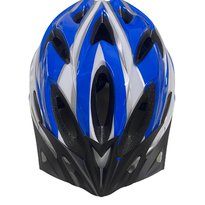 Casco Bicicleta MTB Liviano Azul + Lentes 3