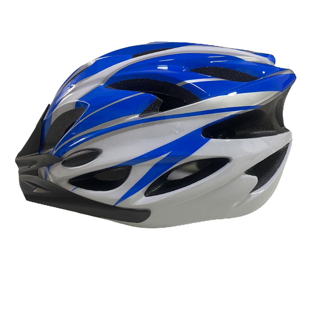 Casco Bicicleta MTB Liviano Azul + Lentes 4