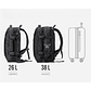 Mochila Maleta Carry On Impermeable Expansible 38l Usb - Miniatura 5