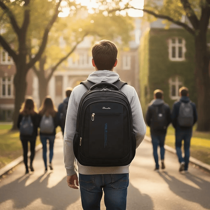 Mochila Universitaria Escolar Impermeable Usb Reforzada 1