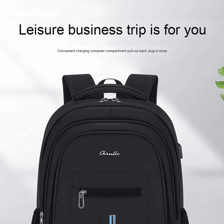 Mochila Universitaria Escolar Impermeable Usb Reforzada 4