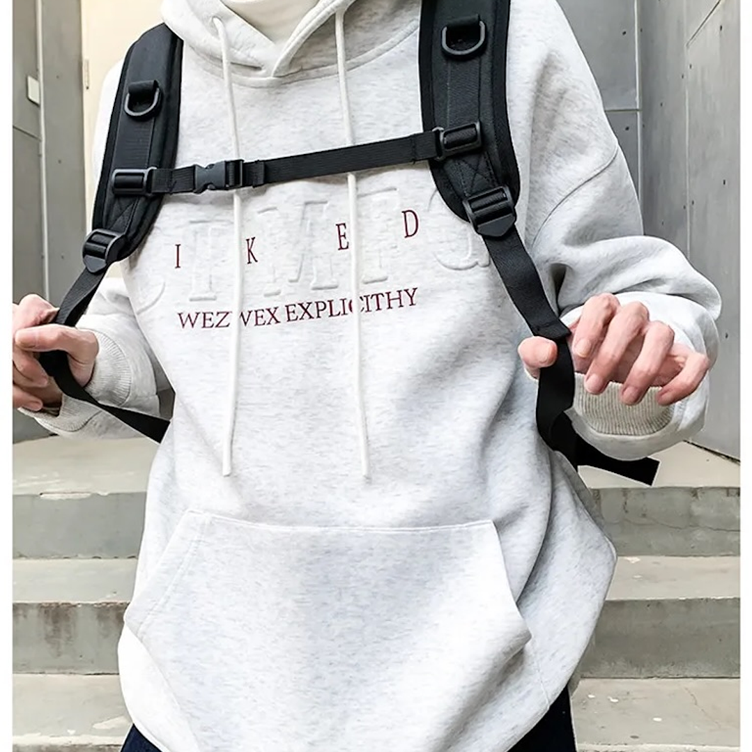 Mochila Urbana Negra Porta Notebook Hebilla Unisex 9