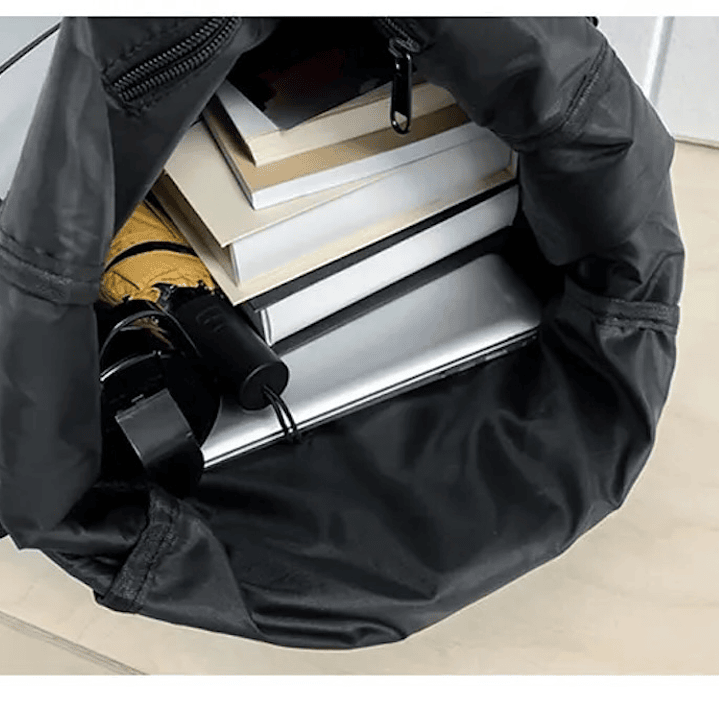 Mochila Urbana Negra Porta Notebook Hebilla Unisex 12