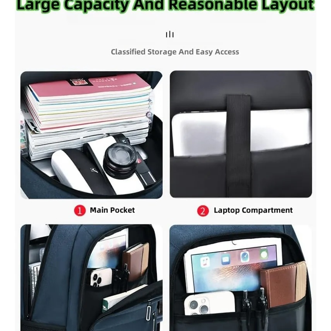 Mochila Urbana Porta Notebook Impermeable Viaje Urbanx 6