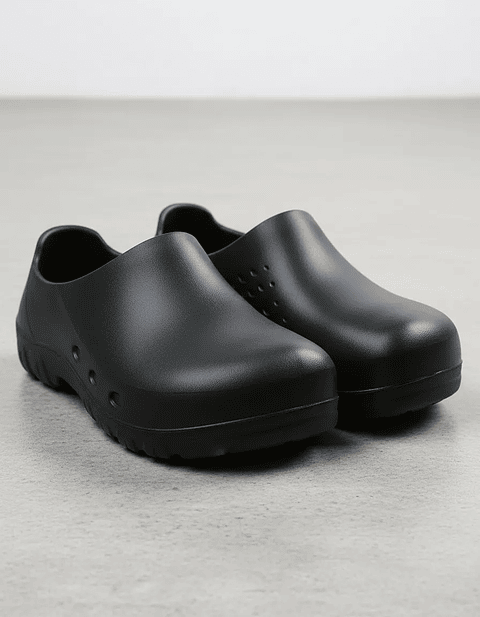 Zapato Zueco Antideslizante Cocina de Seguridad Punta Acero
