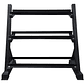 Rack Mancuernas Hexagonales 3 Niveles Fierro Soporte Negro - Miniatura 5