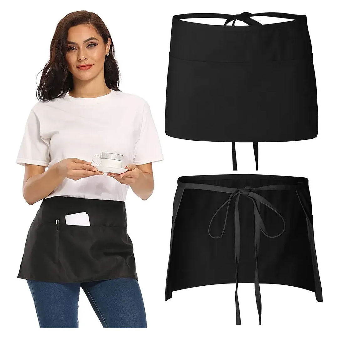 Mandil O Delantal Corto Tela Alto Tráfico Salon Garzon 3