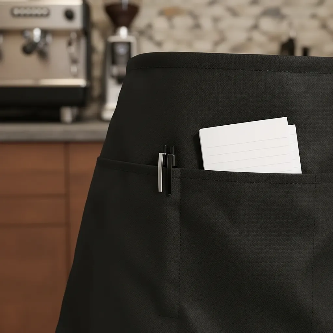 Mandil O Delantal Corto Tela Alto Tráfico Salon Garzon 4