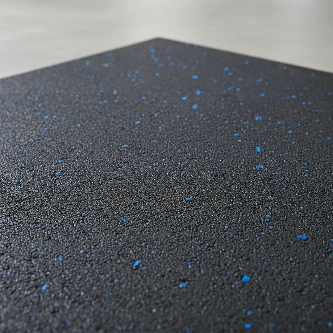 Piso Caucho Gimnasio Alto Trafico 100x100cmx15mm - Blanco 6